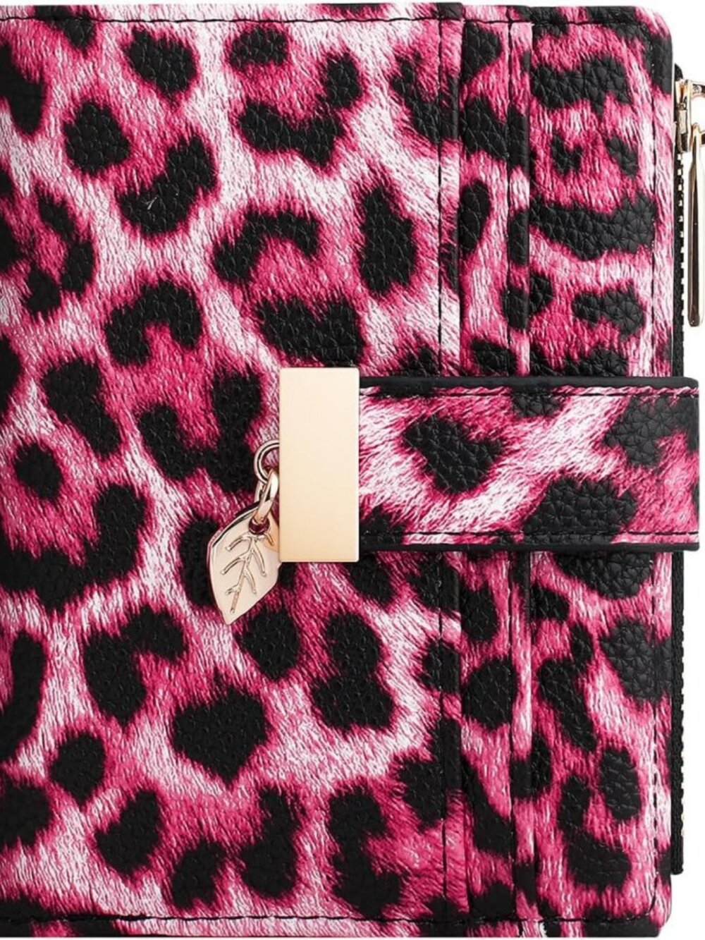 Stylish Bifold Leather Wallet for Women | Credit Card Holder, ID Window, Zipper
